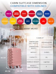 Flight Knight Hard Shell ABS Easyjet Size Cabin Carry On Case - Image 3 of 7