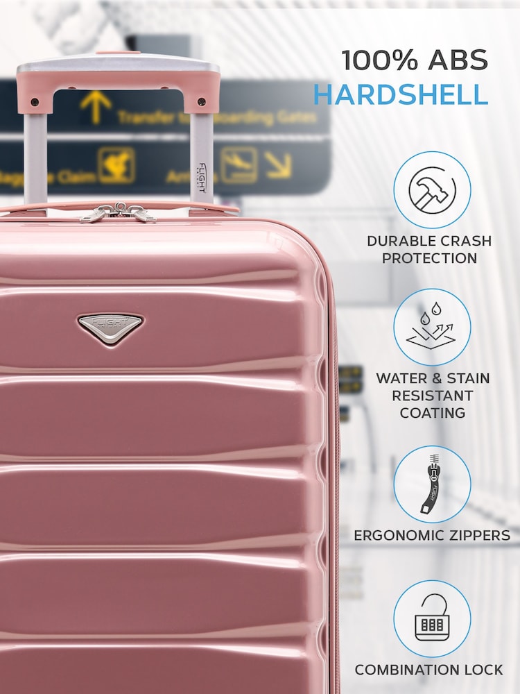 Flight Knight Hard Shell ABS Easyjet Size Cabin Carry On Case - Image 4 of 7
