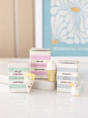 Something Different Set of 3 White Seaside Tokens - Image 1 of 1
