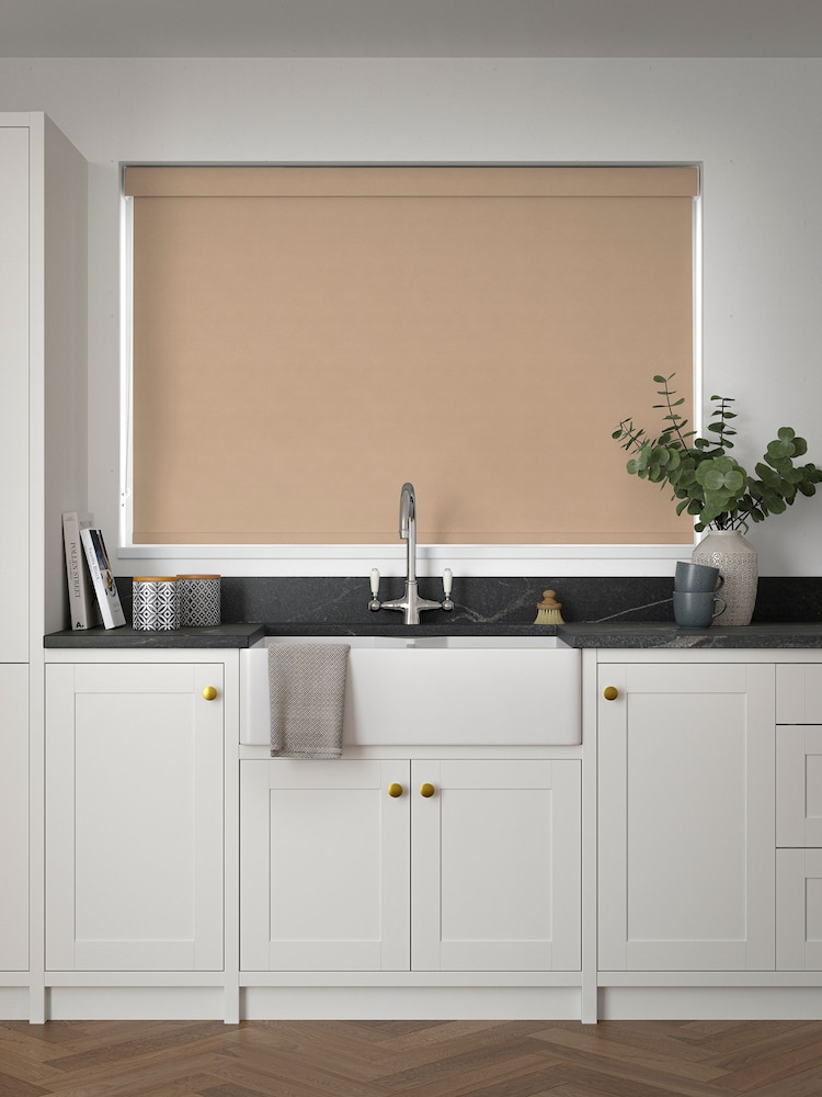 Fawn Natural Glow Made to Measure Blackout Roller Blind - Image 2 of 6