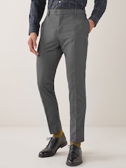 Charcoal Grey Skinny Fit Suit Trousers - Image 1 of 9