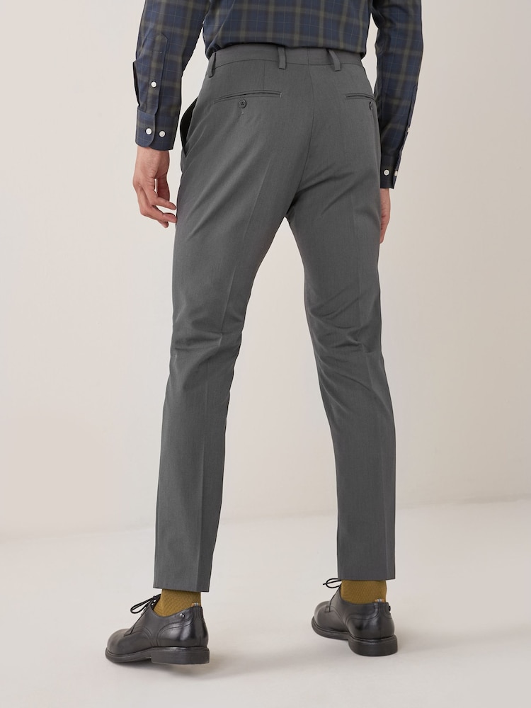 Gris antracita - Corte ajustado - Pantalones de traje - Imagen 2 de 9 Gris antracita - Corte ajustado - Pantalones de traje - Imagen 2 de 9
