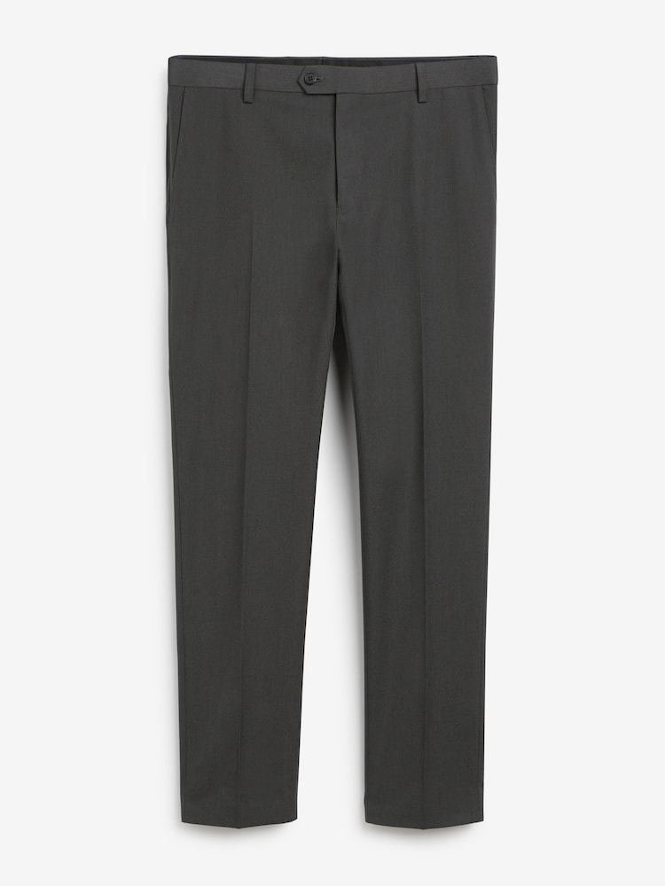 Gris de charbon de bois - Coupe fine - Pantalon de costume - Image 6 of 9