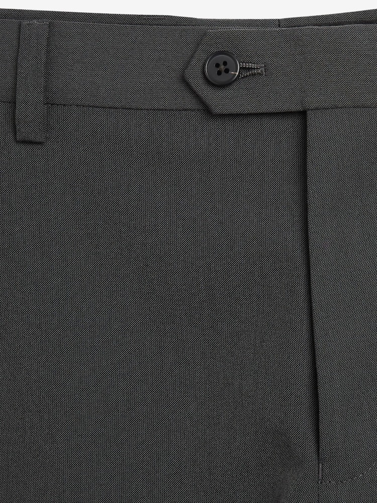 Gris de charbon de bois - Coupe fine - Pantalon de costume - Image 7 of 9