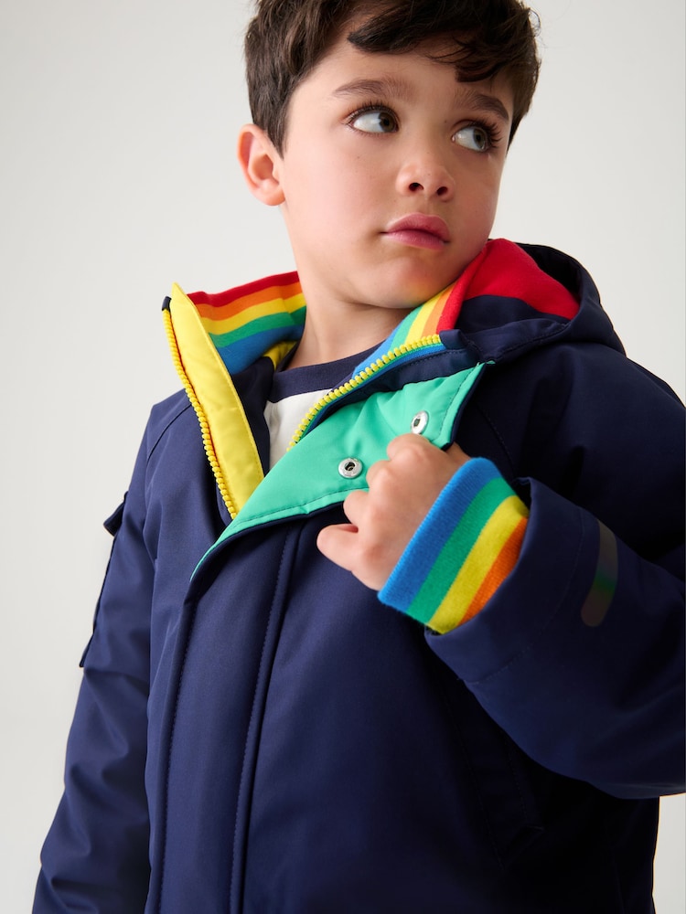 Little Bird by Jools Oliver – Wasserabweisende Parkajacke mit Regenbogenbesatz - Bild 2 von 10 Little Bird by Jools Oliver – Wasserabweisende Parkajacke mit Regenbogenbesatz - Bild 2 von 10