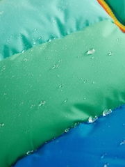 Little Bird by Jools Oliver Multi Rainbow Shower Resistant Longline Padded Coat - Image 10 of 10