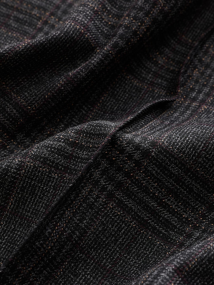 Grey/Black Check Superwide Trousers - Image 6 of 6