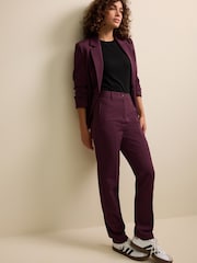Burgundy Red Tailored Slim Trousers - Image 1 of 6