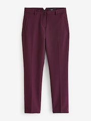 Burgundy Red Tailored Slim Trousers - Image 5 of 6