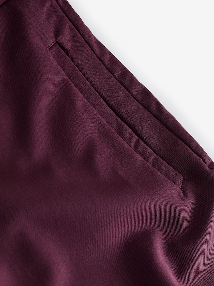 Burgundy Red Tailored Slim Trousers - Image 6 of 6 Burgundy Red Tailored Slim Trousers - Image 6 of 6