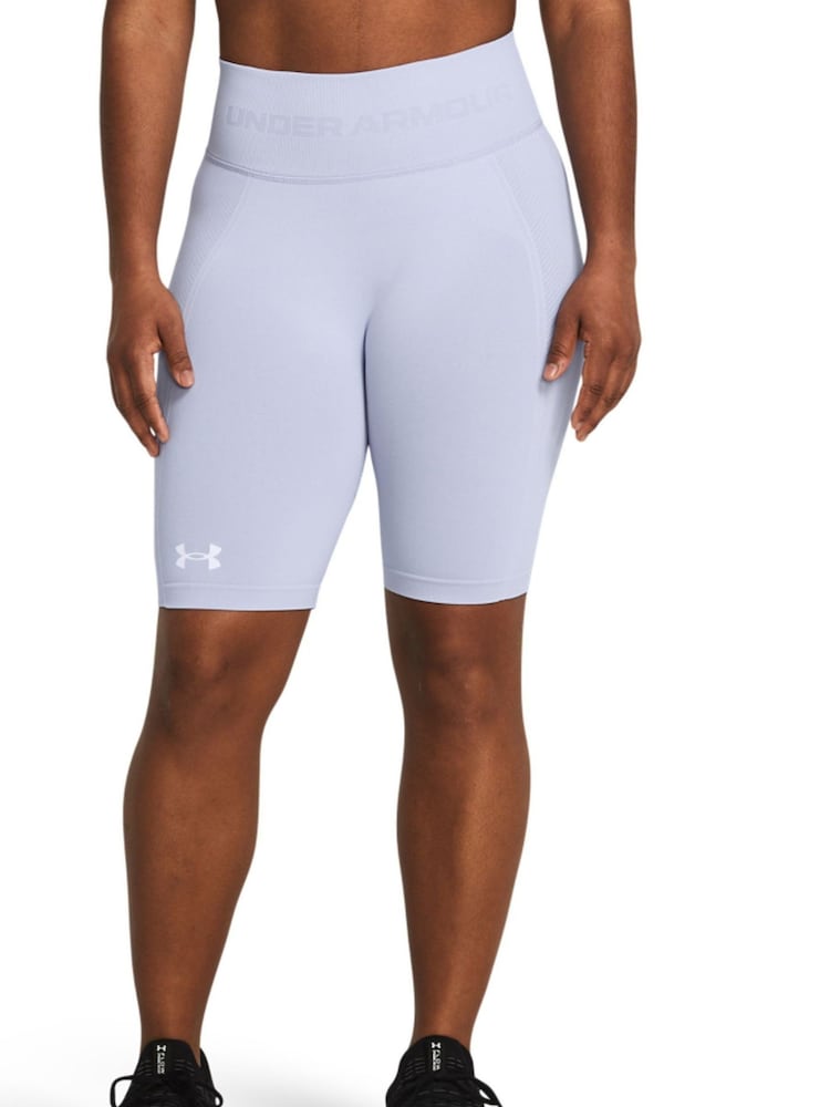 Under Armour Blue/White Train Seamless Shorts - Image 1 of 6