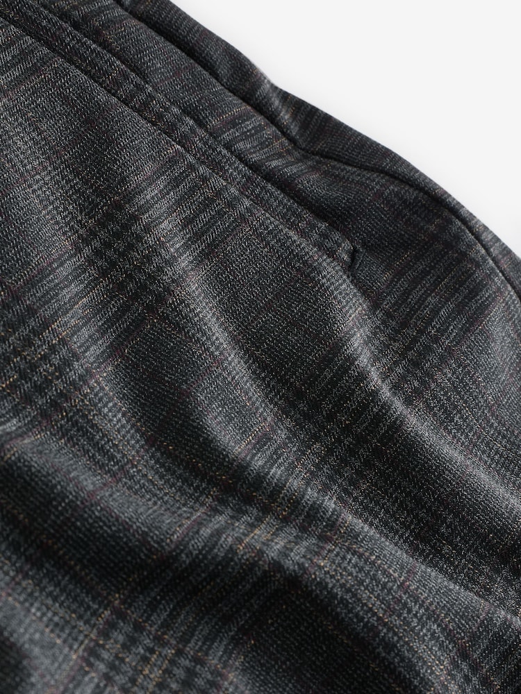 Grey/Black Check Slim Trousers - Image 7 of 7