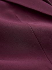 Burgundy Red Single Breasted Blazer - Image 7 of 7