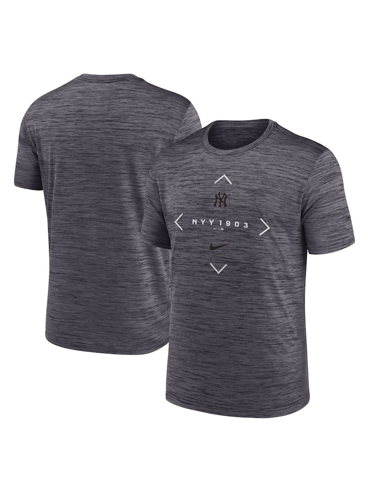 Nike Grey New York Yankees Dark Velocity T-Shirt - Image 1 of 3