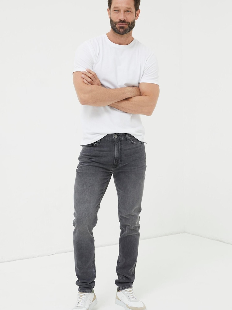 FatFace Grey Super Slim Fit Jeans - Image 1 of 1 FatFace Grey Super Slim Fit Jeans - Image 1 of 1