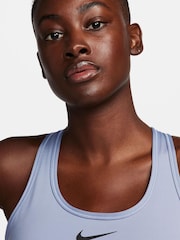 Nike Blue Dri-FIT Medium Swoosh Support Padded Bra - Image 3 of 3