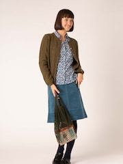 Mistral Blue Directional Cord Skirt - Image 4 of 10