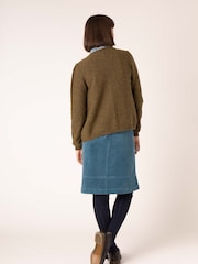Mistral Blue Directional Cord Skirt - Image 5 of 10