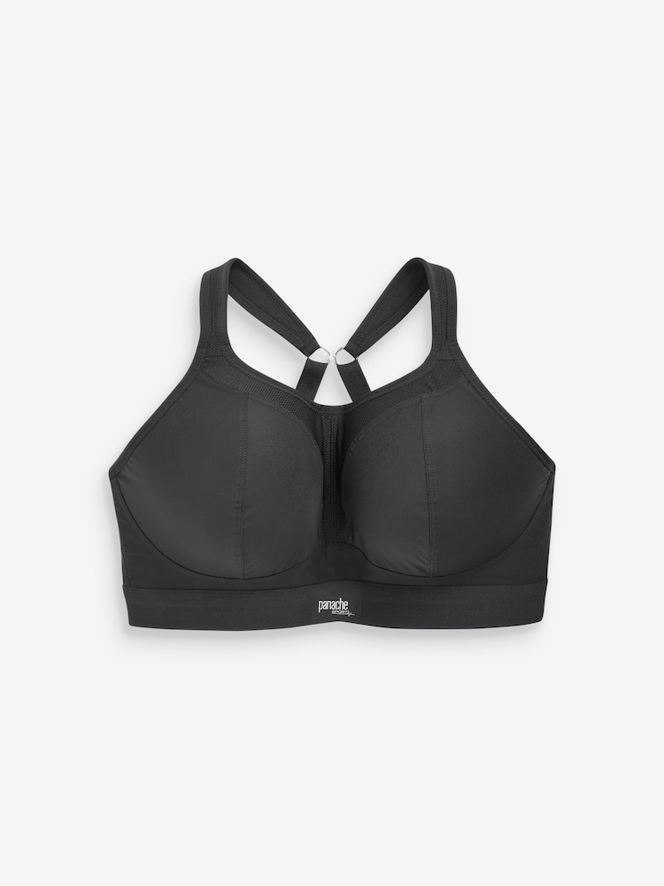 Panache Sport Non Wired Sports Black Bra - Image 1 of 1