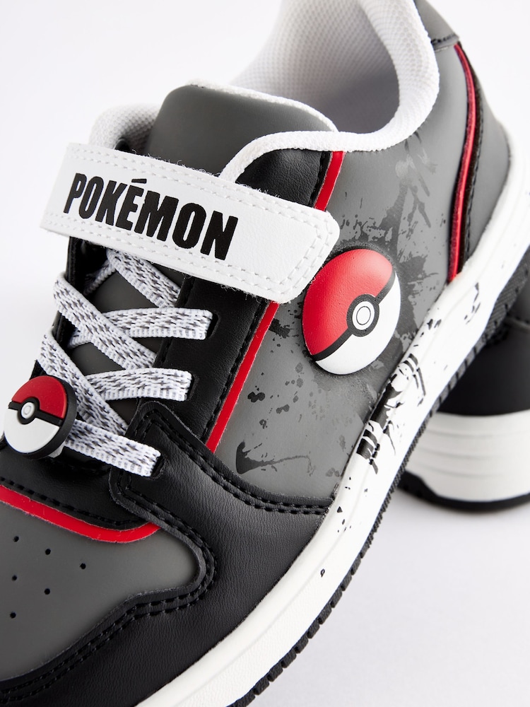 Gris - Pokémon One Strap Elastic Lace Trainers - Image 4 of 5
