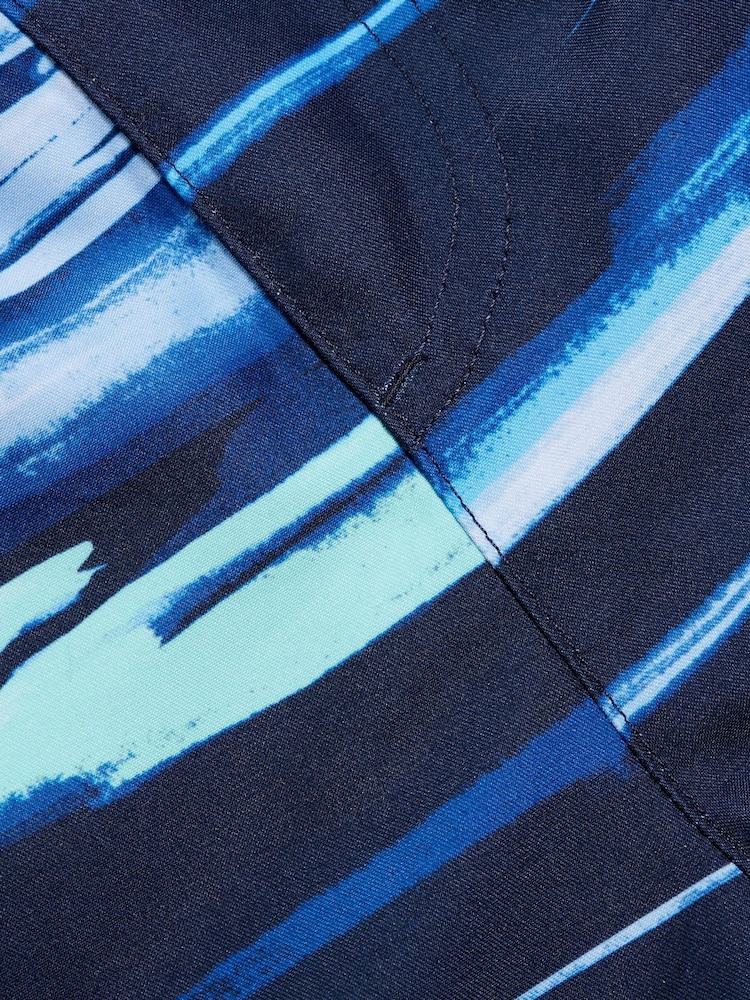 Niebieski - Męskie szorty kąpielowe Speedo Leisure o długości 14 cali z cyfrowym nadrukiem - Obraz 11 z 11