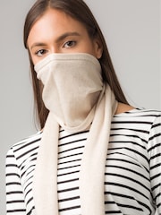 Pure Luxuries London Cream Oxford Cashmere Scarf - Image 2 of 3