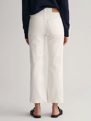 GANT Cropped Wide White Colour Jeans - Image 3 of 5