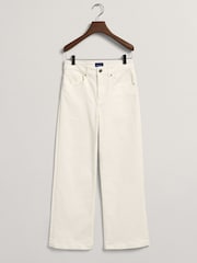 GANT Cropped Wide White Colour Jeans - Image 5 of 5