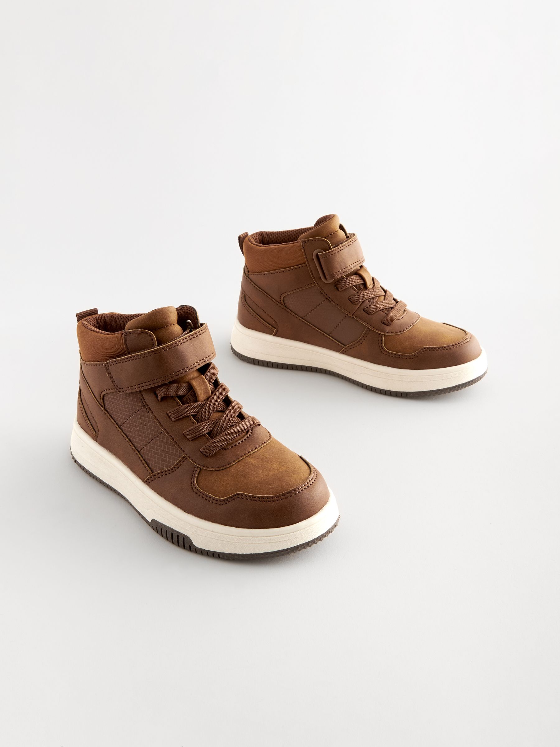 Buy Tan Brown High Top Trainers from Next Malta