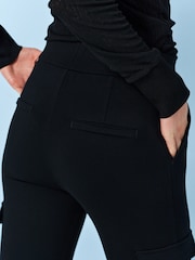 Black Ponte Cargo Leggings - Image 4 of 5