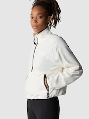 The North Face White Polartec® 100 1/4 Zip Womens Fleece - Image 1 of 3