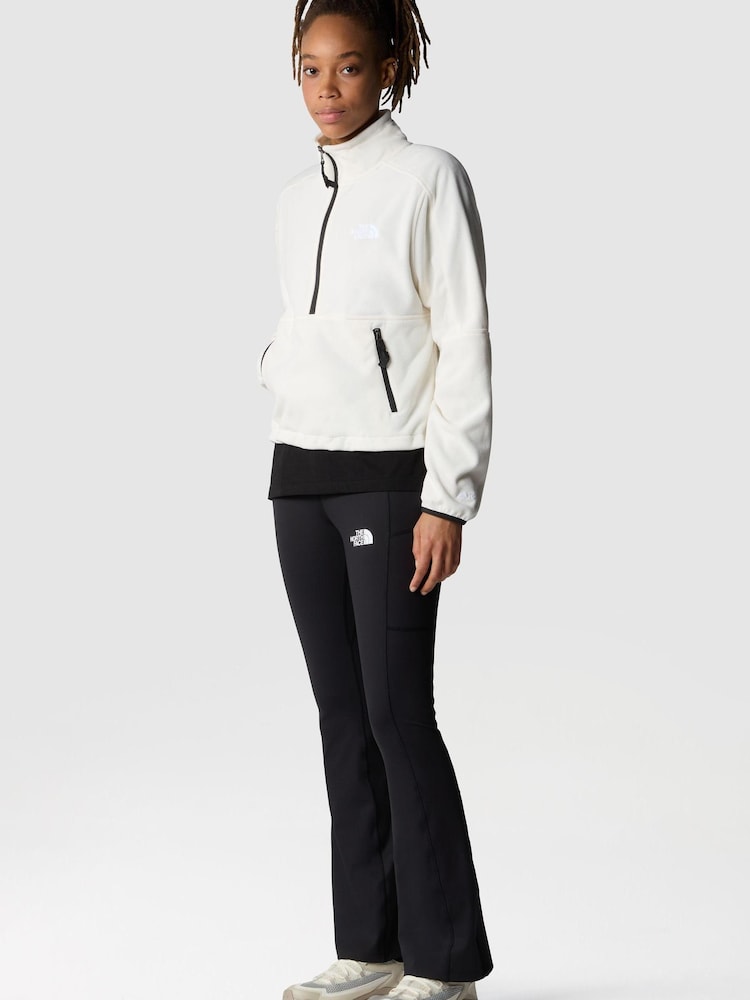 The North Face White Polartec® 100 1/4 Zip Womens Fleece - Image 3 of 3