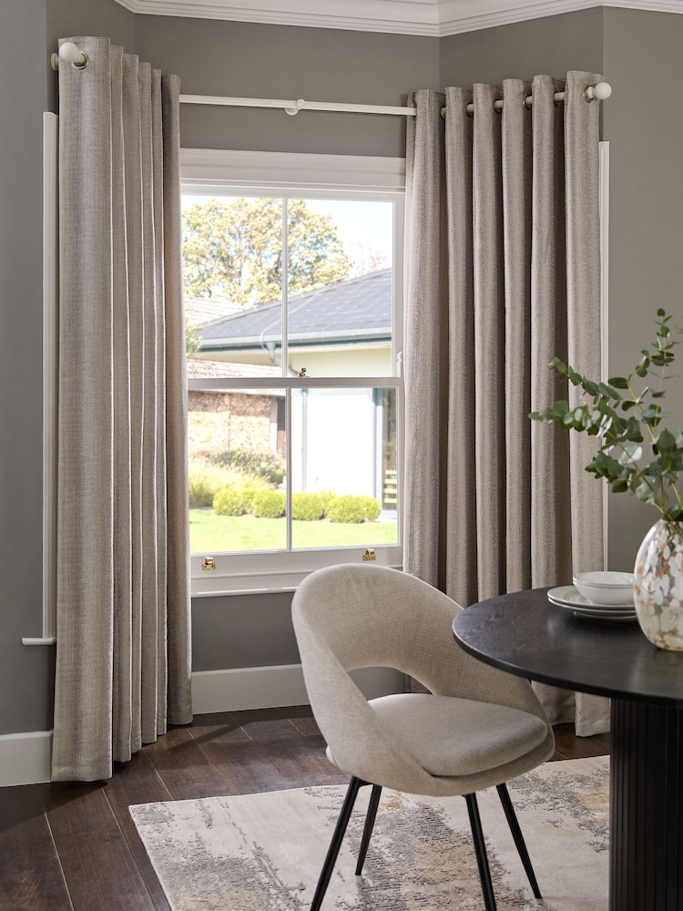 White 4m Bendable Bay Window Curtain Pole Kit - Image 1 of 3