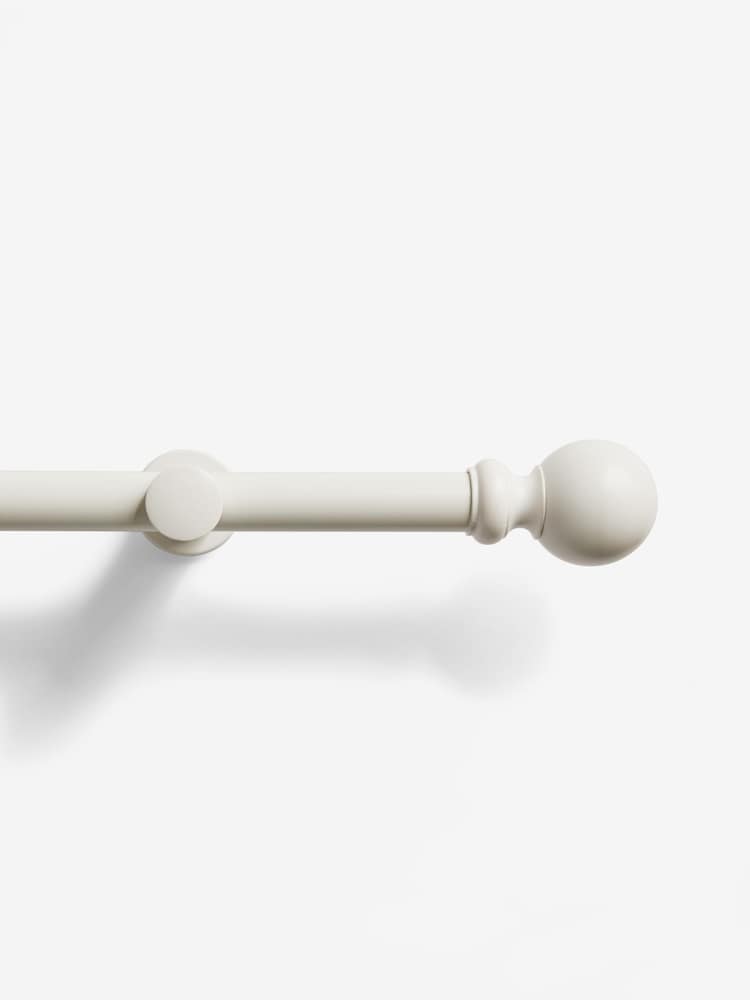 White 4m Bendable Bay Window Curtain Pole Kit - Image 3 of 3