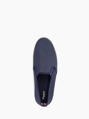 Dune London Blue Chrome Flin Mesh Espadrille Shoes - Image 5 of 5