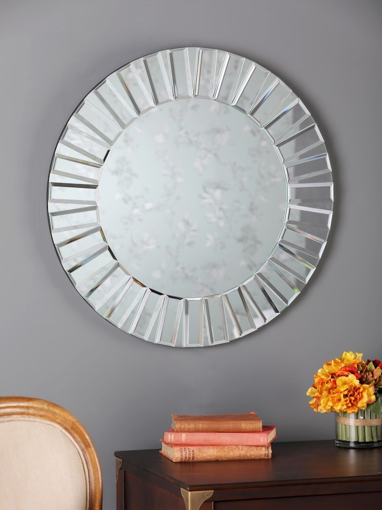Laura Ashley Clear Capri Small Round Mirror - Image 1 of 2
