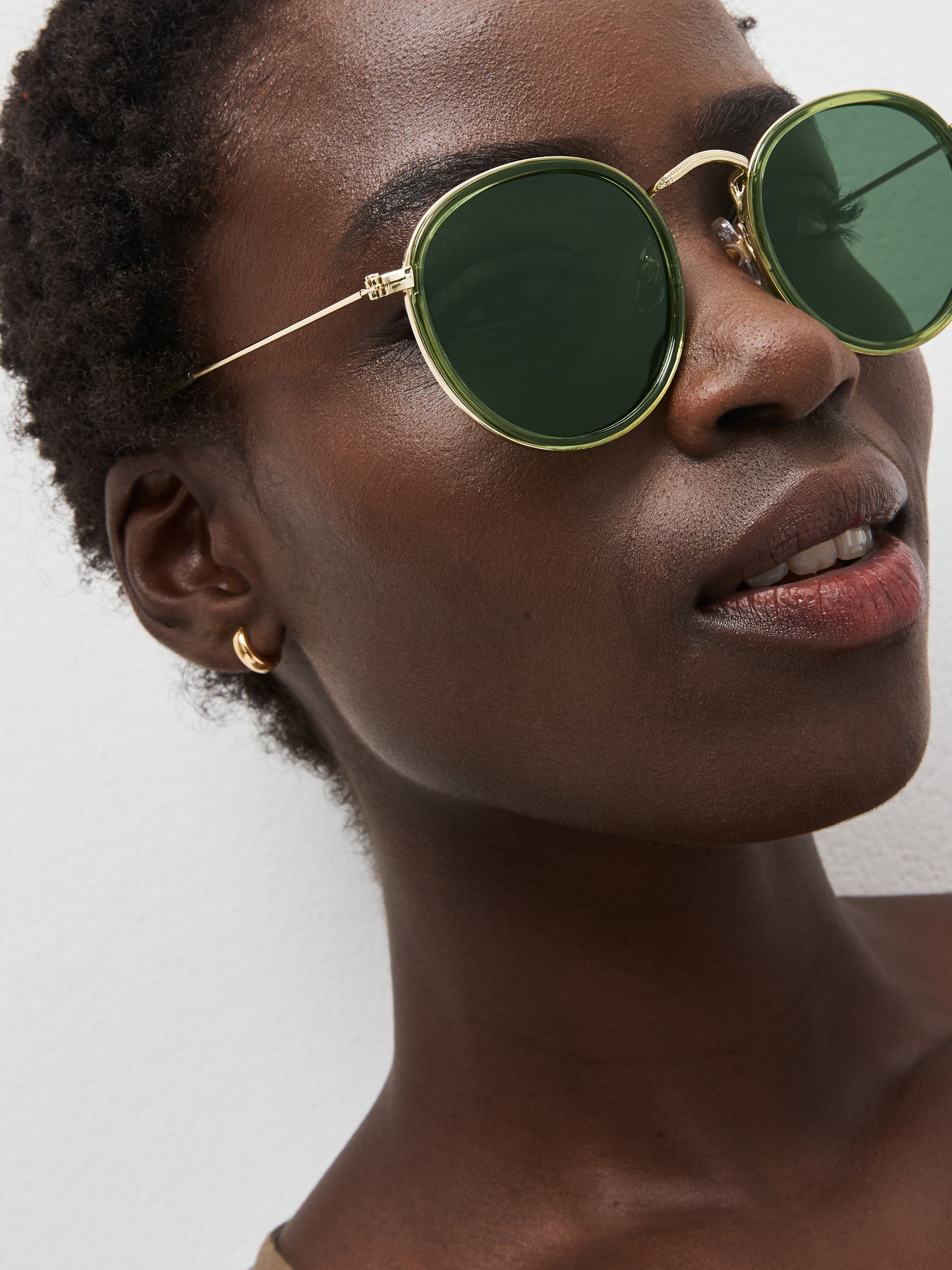 Buy Green Polarized Round Sunglasses from Next Luxembourg