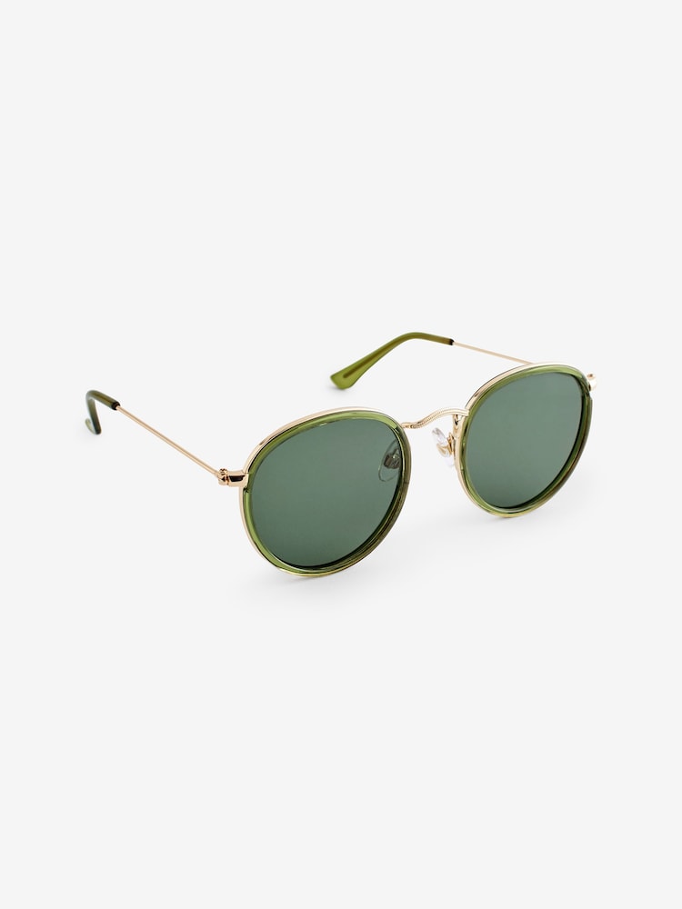 Green Polarized Round Sunglasses - Image 2 of 4 Green Polarized Round Sunglasses - Image 2 of 4