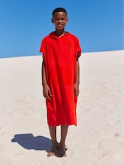 Red Towelling Cover-Up (3-16yrs) - Image 1 of 7