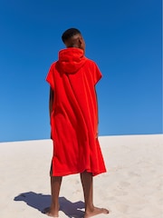 Red Towelling Cover-Up (3-16yrs) - Image 2 of 7
