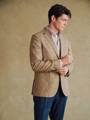 Barbour® Neutral Check Blazer - Image 1 of 16