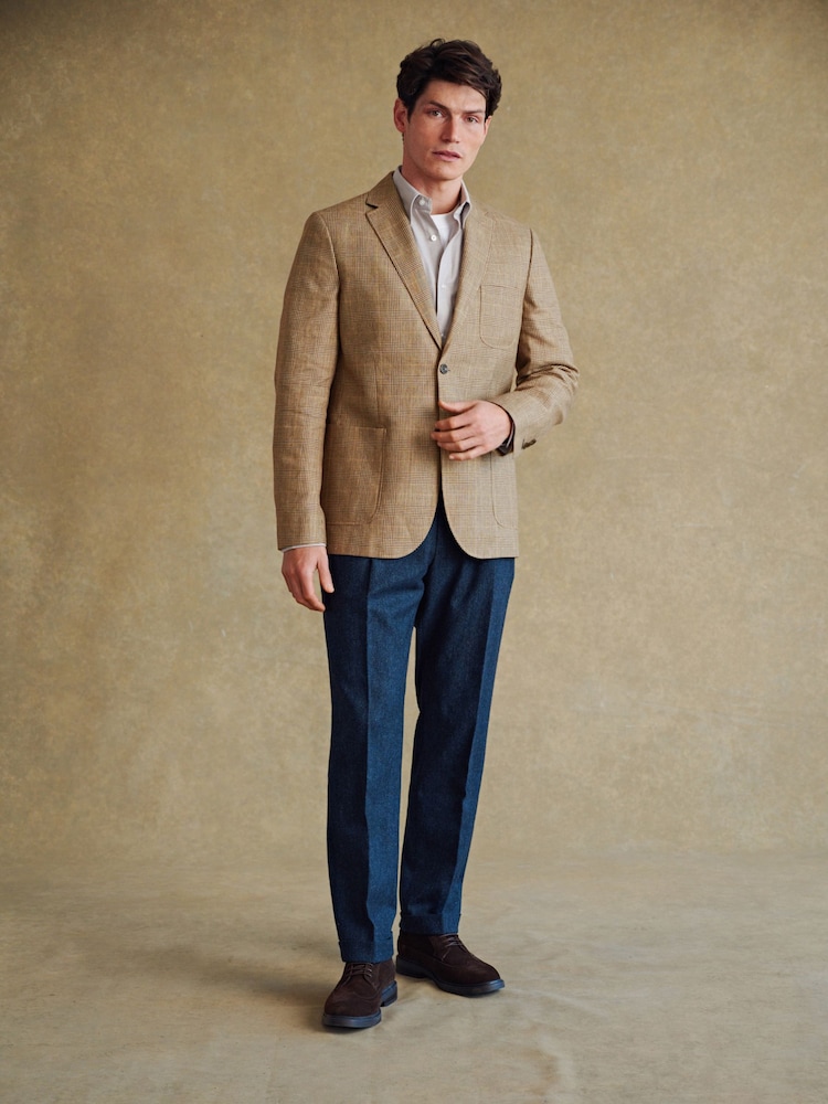 Barbour® Neutral Check Blazer - Image 2 of 16