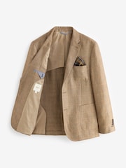 Barbour® Neutral Check Blazer - Image 7 of 16