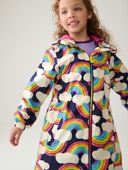 Little Bird by Jools Oliver Multi Rainbow Shower Resistant Jacket - Image 1 of 9