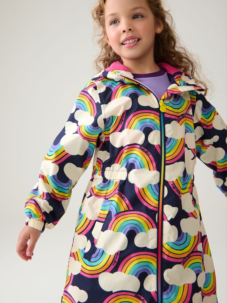 Little Bird by Jools Oliver Multi Rainbow Shower Resistant Jacket - Image 1 of 9