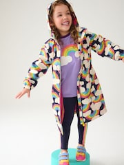 Little Bird by Jools Oliver Multi Rainbow Shower Resistant Jacket - Image 2 of 9
