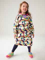 Little Bird by Jools Oliver Multi Rainbow Shower Resistant Jacket - Image 3 of 9