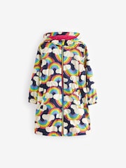 Little Bird by Jools Oliver Multi Rainbow Shower Resistant Jacket - Image 7 of 9