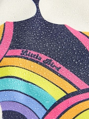 Little Bird by Jools Oliver Multi Rainbow Shower Resistant Jacket - Image 9 of 9