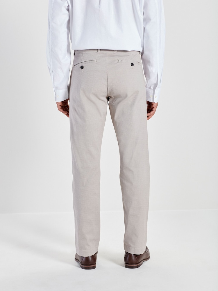 Cream - Sawa Fit - Nyosha Suruali ya Chino Iliyochapishwa Laini ya Kugusa - Image 3 of 8